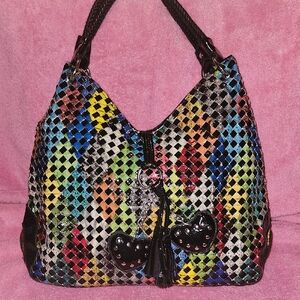 Multicolor Woven Women's Bag